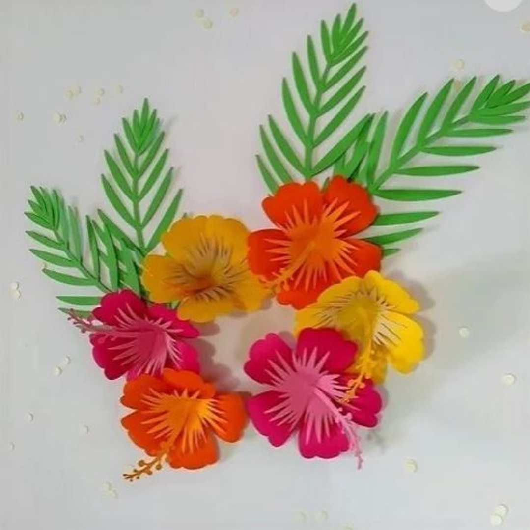 Arquivo de Corte Flores Tropical  1