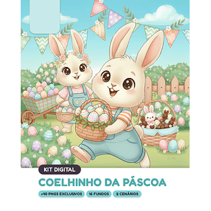 Kit Digital Páscoa Coelhinho 
