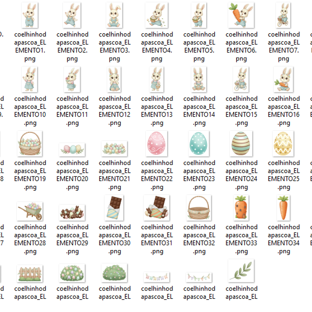 Kit Digital Páscoa Coelhinho  2