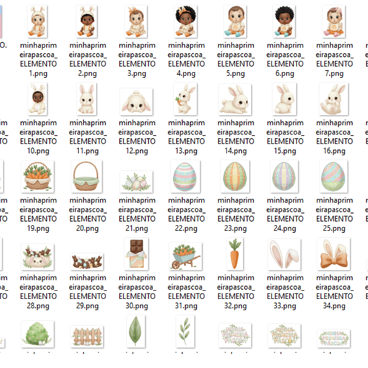 Kit Digital Minha Primeira Páscoa  2