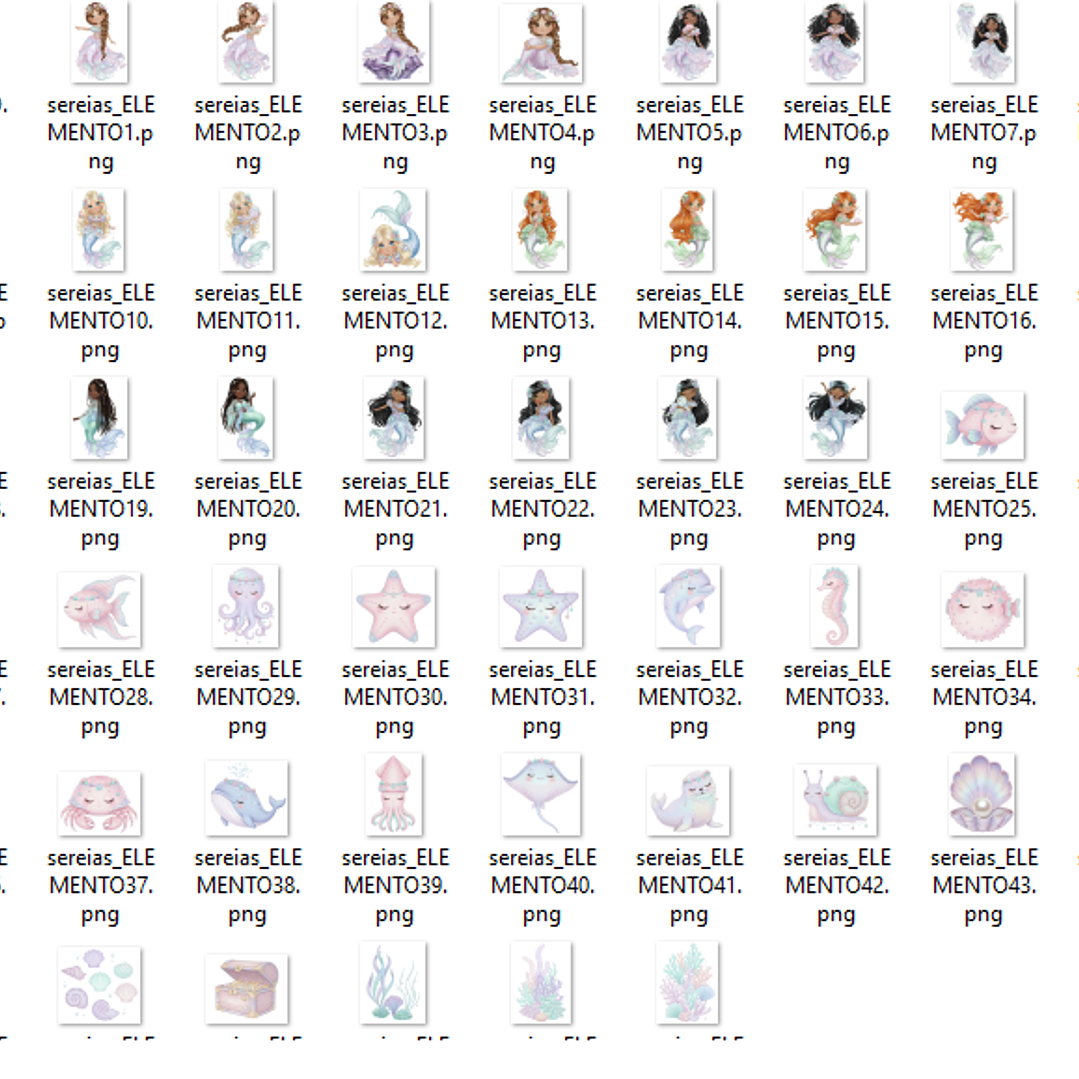 Kit Digital Sereias  2