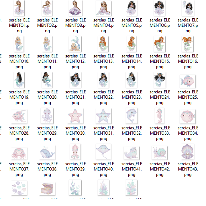 Kit Digital Sereias  2