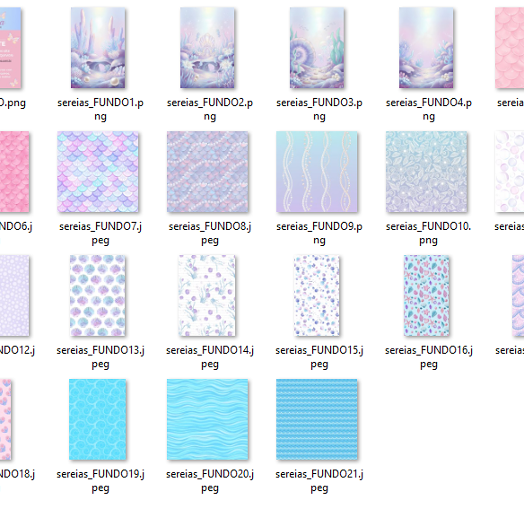 Kit Digital Sereias  3