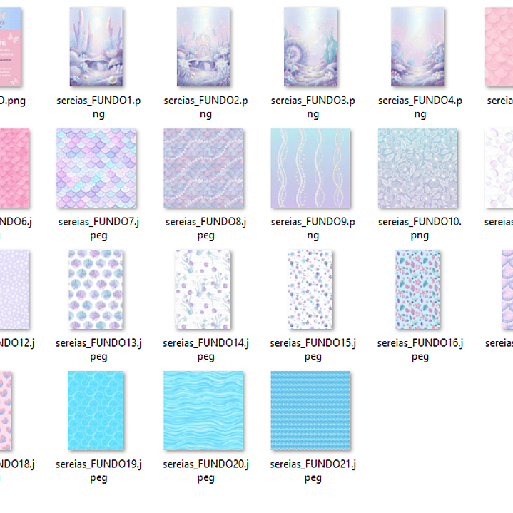 Kit Digital Sereias  3