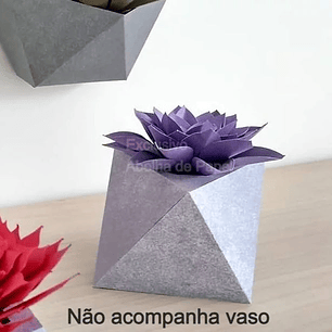 Arquivo de Corte Molde Flor Suculenta 