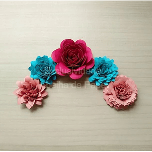 Arquivo de Corte Flores Aspiral 