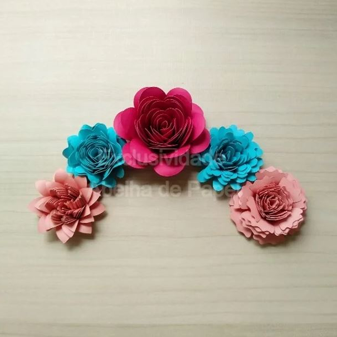 Arquivo de Corte Flores Aspiral  1