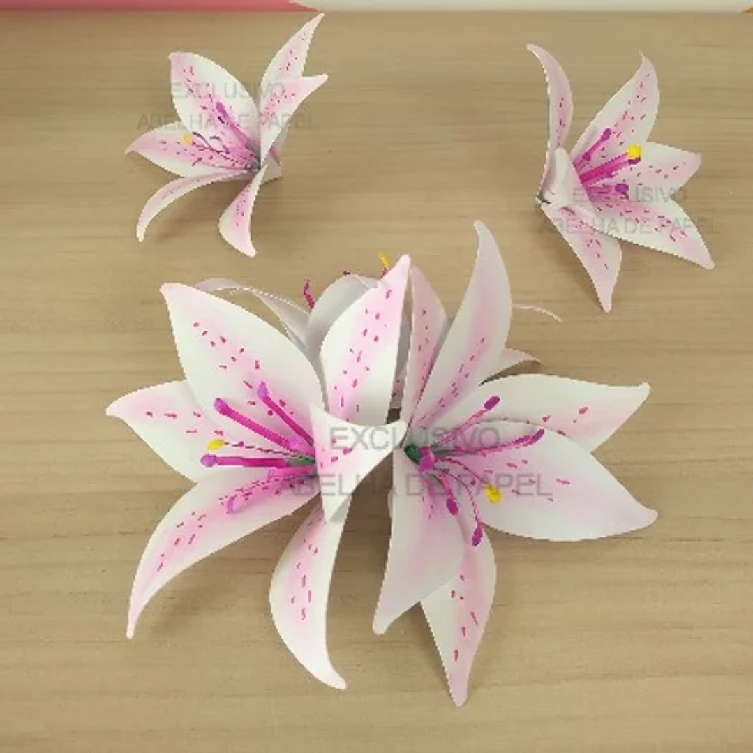 Arquivo de Corte Flores Lirio  1