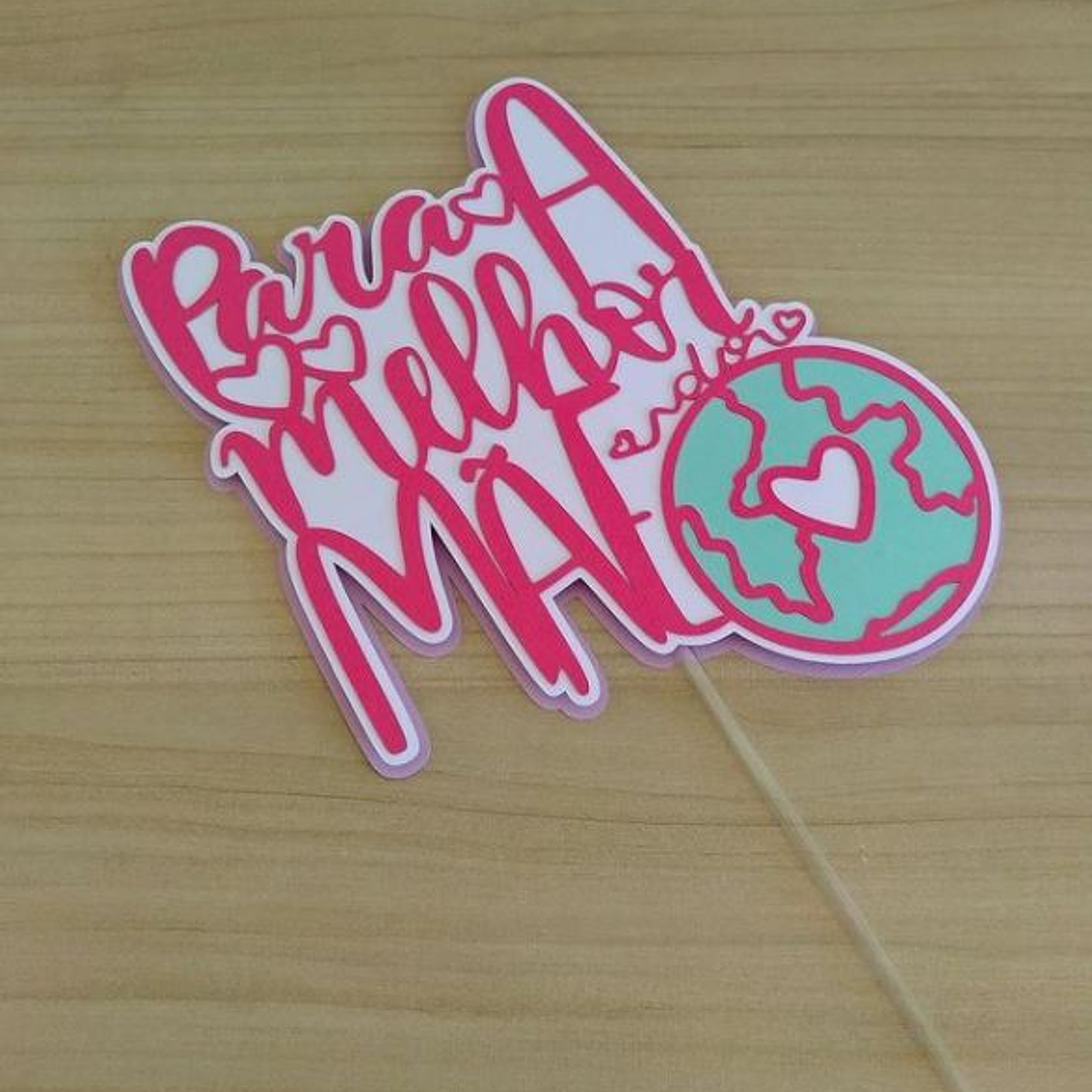 Arquivo de Corte Topo Melhor Mãe  1