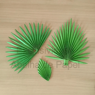 Arquivo de Corte Folhas Leque 