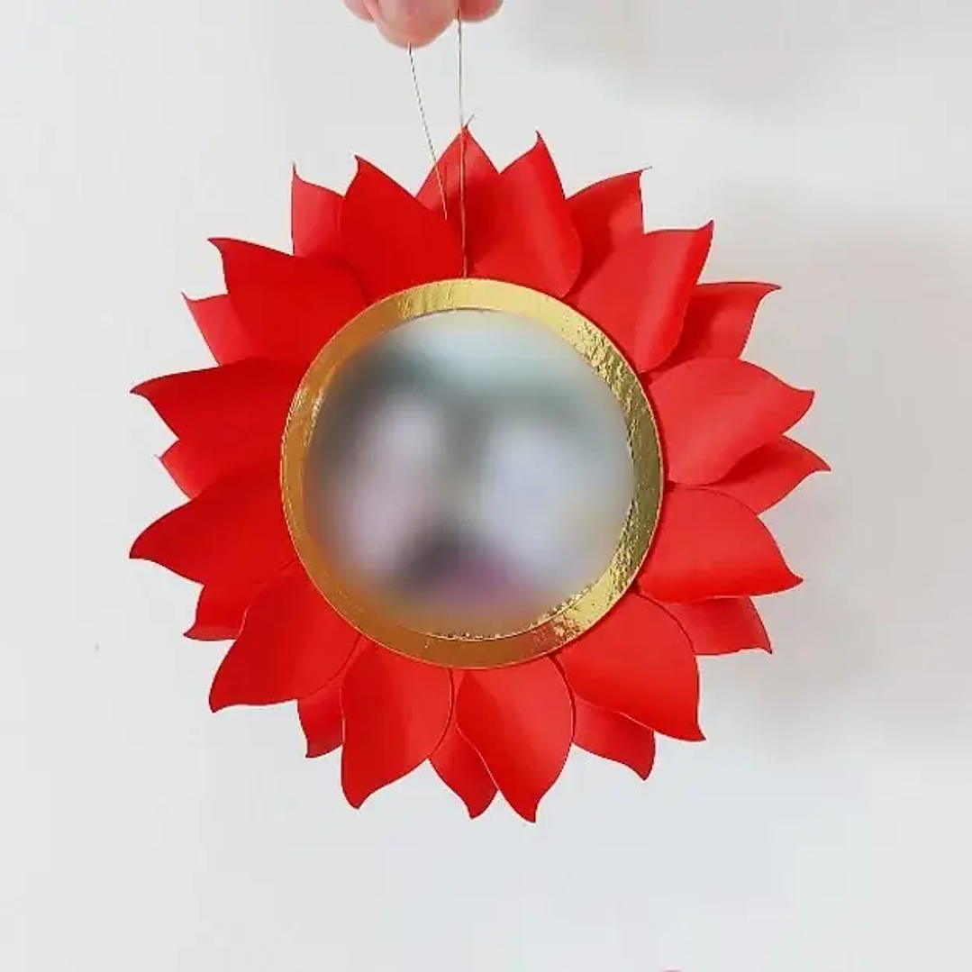 Arquivo de Corte Flor com Miolo para Foto Natalina  1