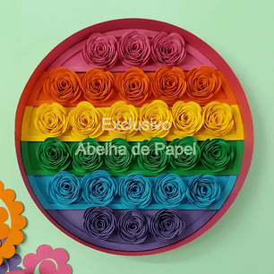 Arquivo de Corte Rosas Moldura 