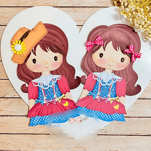 Arquivo de Corte Arte Menina Juju