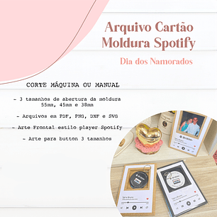 Arquivo de Corte Cartão Moldura Spotfy