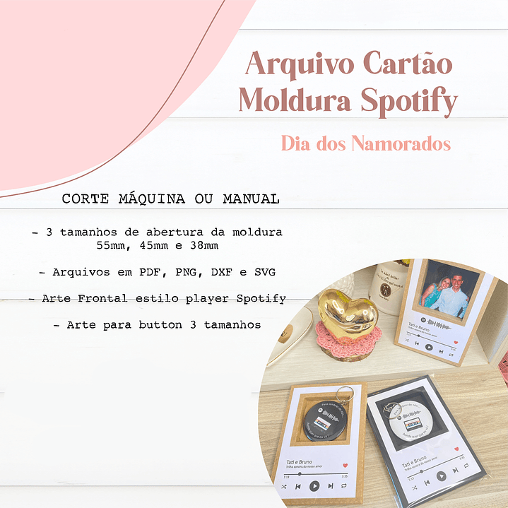 Arquivo de Corte Cartão Moldura Spotfy 1