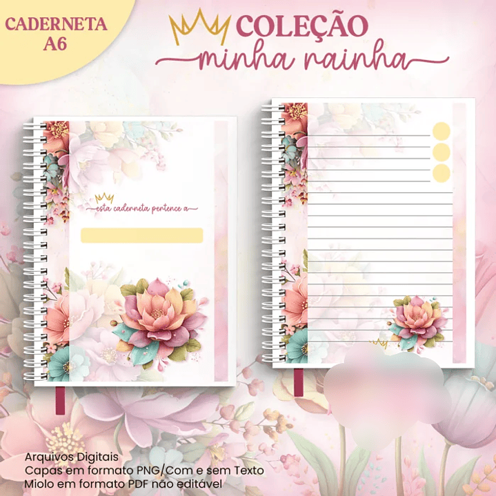 Arquivo Caderneta A6 Coleção Minha Rainha  2