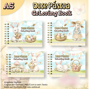 Arquivo Páscoa Doce Livro de Colorir A5 