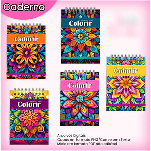 Arquivo Livro de Colorir A5 Mandala