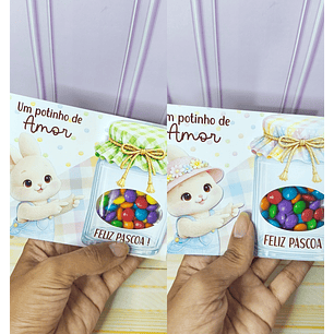 Arquivo Páscoa Coelho Card Potinho 