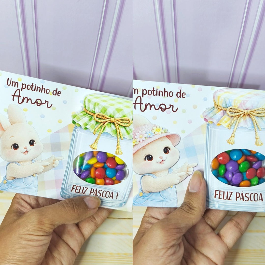 Arquivo Páscoa Coelho Card Potinho  1