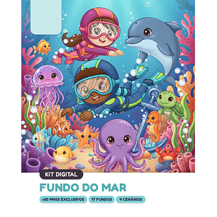 Kit Digital Fundo do Mar 