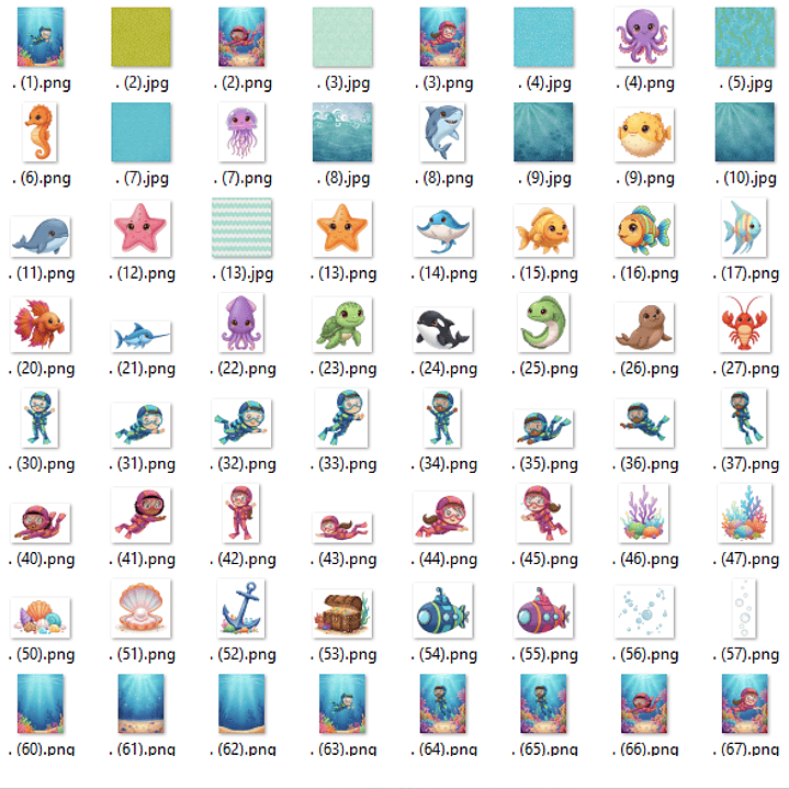 Kit Digital Fundo do Mar  2