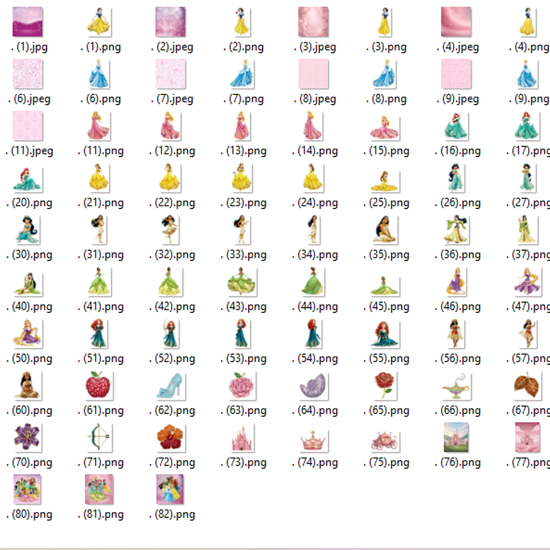 Kit Digital Princesas Luxo 2