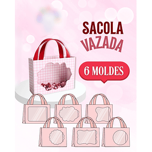 Arquivo Molde Sacola com Vitrine 