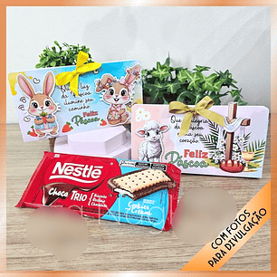 Arquivo Páscoa 2 Caixinhas de Barra de Chocolate Nestle 