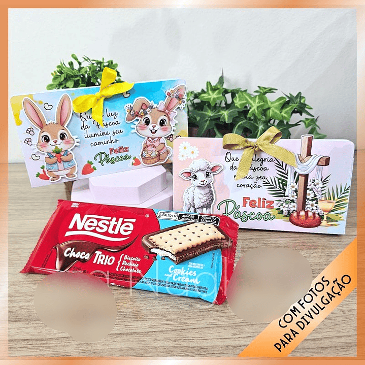 Arquivo Páscoa 2 Caixinhas de Barra de Chocolate Nestle  1