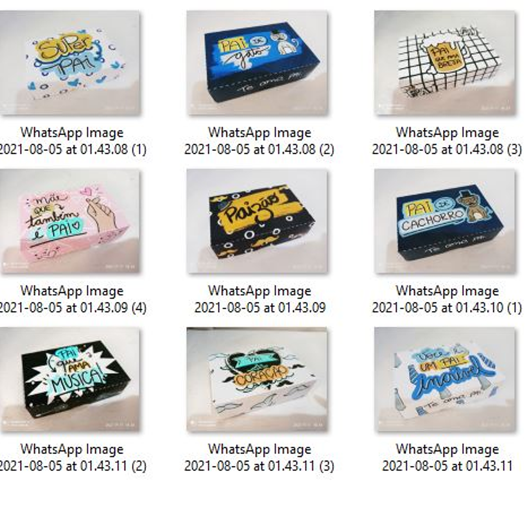 Arquivo de Corte Caixa Doces Dia dos Pais 1