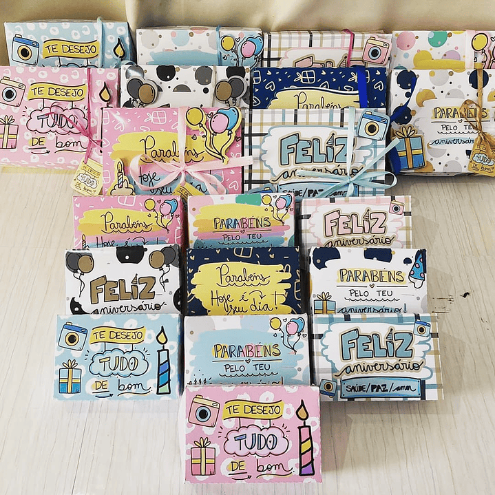 Arquivo de Corte Caixa Feliz Aniversário  1