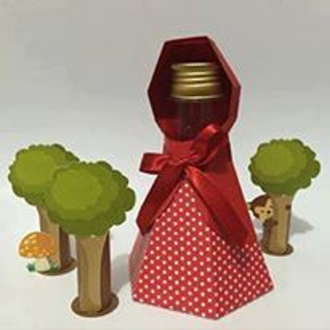 Arquivo de Corte Porta Tubete Chapeuzinho  1