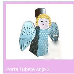 Arquivo de Corte Porta Tubete Anjo 2