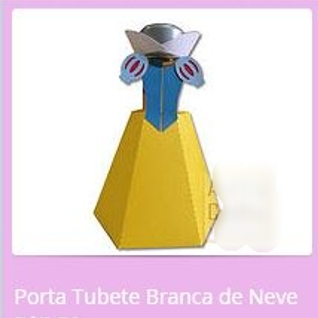 Arquivo de Corte Tubete Branca de Neve 1