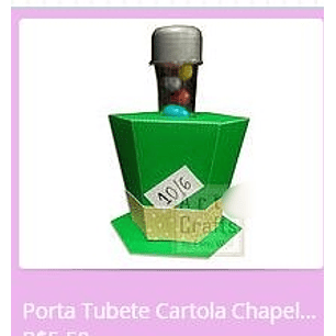 Arquivo de Corte Tubete Cartola Chapeleiro  