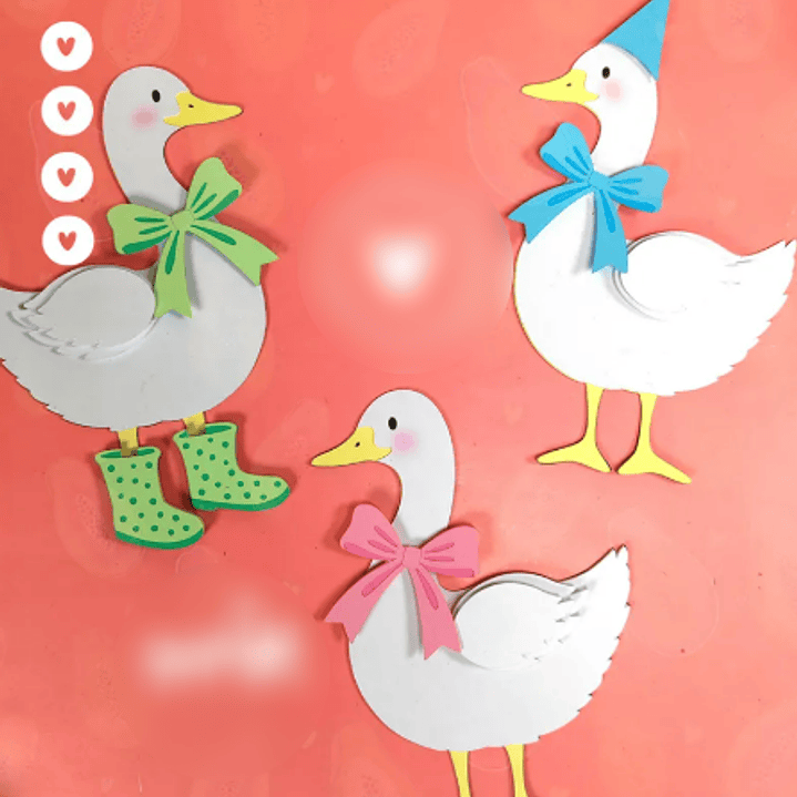 Arquivo de Corte Patinhos Bobos  1