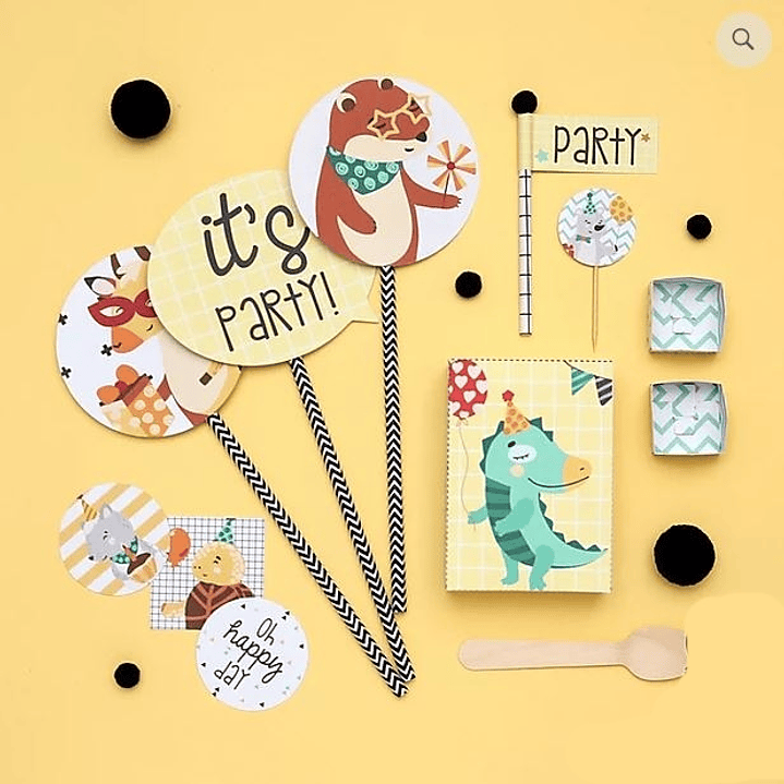 Arquivo de Corte Animal Party Topo  1