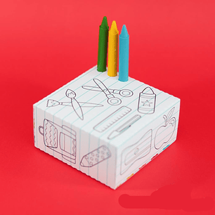 Arquivo de Corte Caixa Colorir 