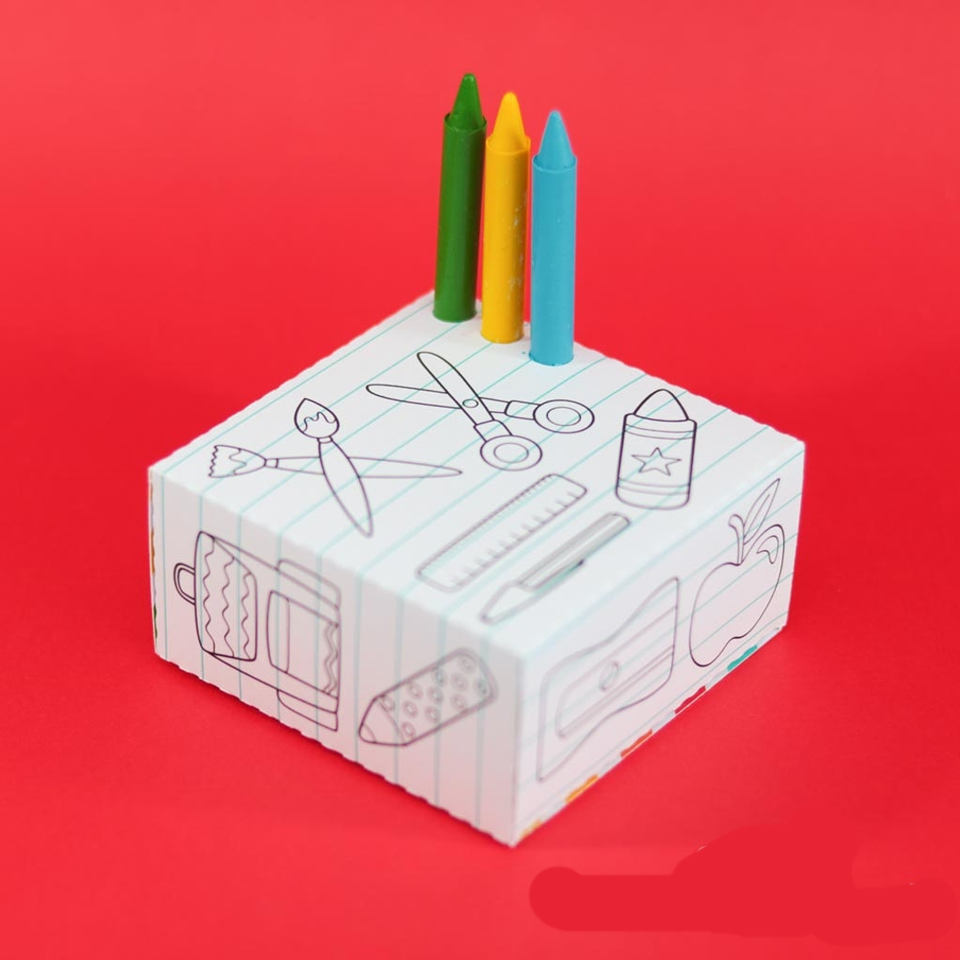 Arquivo de Corte Caixa Colorir  1