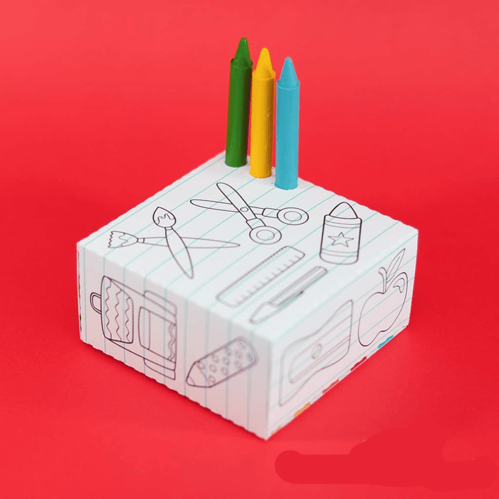 Arquivo de Corte Caixa Colorir  1