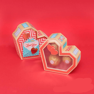 Arquivo de Corte Caixa Coração 