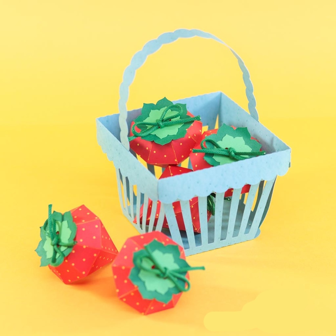 Arquivo de Corte Cestinha de Morango  1