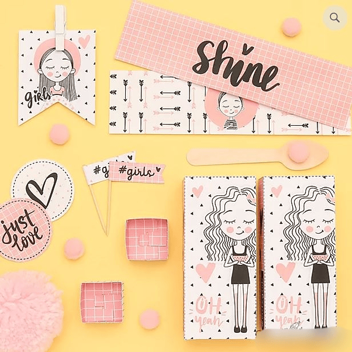 Arquivo de Corte Cute Girls 1