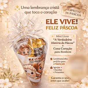 Arquivo Páscoa Livrinho + Cone História da Páscoa 