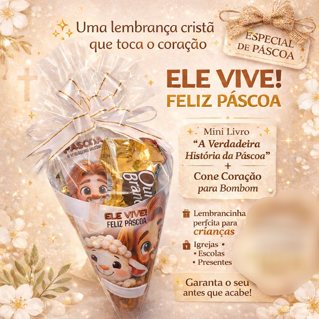 Arquivo Páscoa Livrinho + Cone História da Páscoa  1