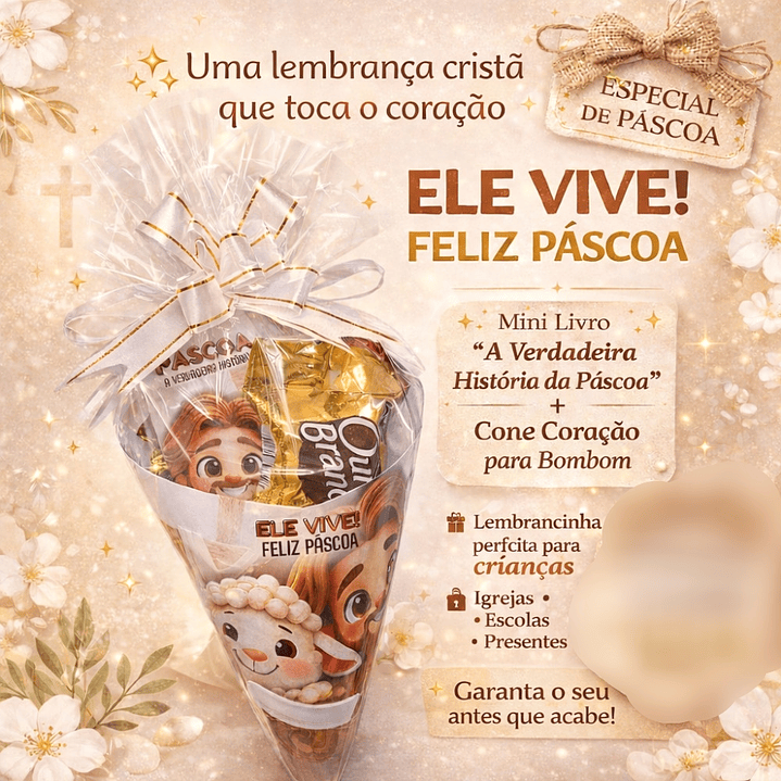 Arquivo Páscoa Livrinho + Cone História da Páscoa  1