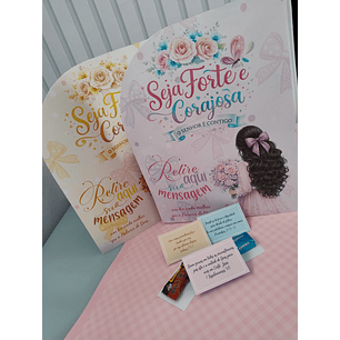 Arquivo Dia da Mulher Box Mensagem Forte e Corajosa 