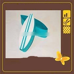 Arquivo de Corte Caixa Prancha Surf