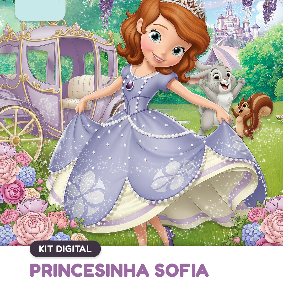 Kit Digital Princesinha Sofia  1